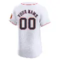 Men's No.00 Custom Houston Astros White Elite Home Jersey