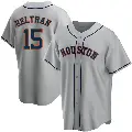 Men's No.15 Carlos Beltran Houston Astros Gray Replica Road Jersey