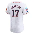 Men's No.17 Victor Caratini Houston Astros White Elite Home Patch Jersey
