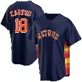 Men's No.18 Jason Castro Houston Astros Navy Replica Alternate Jersey