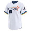 Men's No.18 Jason Castro Houston Astros White Limited 2025 City Connect Jersey