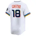 Men's No.18 Jason Castro Houston Astros White Limited 2025 City Connect Jersey