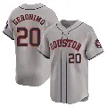 Men's No.20 Cesar Geronimo Houston Astros Gray Limited Away Jersey