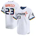 Men's No.23 Michael Brantley Houston Astros White Limited 2025 City Connect Jersey