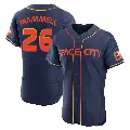 Men's No.26 Taylor Trammell Houston Astros Navy Authentic 2022 City Connect Jersey
