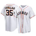Men's No.35 Mike Cuellar Houston Astros White Replica 2022 World Series Home Jersey
