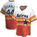 Men's No.44 Roy Oswalt Houston Astros White Replica Home Cooperstown Collection Jersey