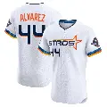 Men's No.44 Yordan Alvarez Houston Astros White Elite 2025 City Connect Jersey