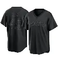 Men's No.45 Carlos Lee Houston Astros Black Replica Pitch Fashion Jersey