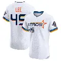 Men's No.45 Carlos Lee Houston Astros White Elite 2025 City Connect Jersey