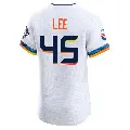 Men's No.45 Carlos Lee Houston Astros White Elite 2025 City Connect Jersey