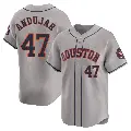 Men's No.47 Joaquin Andujar Houston Astros Gray Limited Away Jersey