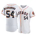 Men's No.54 Jason Alexander Houston Astros White Authentic 2022 World Series Home Jersey