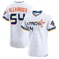 Men's No.54 Jason Alexander Houston Astros White Elite 2025 City Connect Jersey