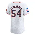 Men's No.54 Jason Alexander Houston Astros White Elite Home Patch Jersey