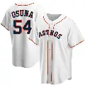 Men's No.54 Roberto Osuna Houston Astros White Replica Home Jersey