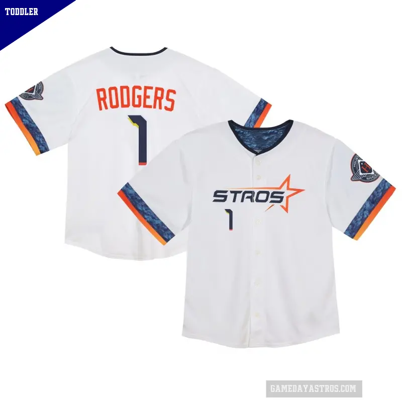 Toddler No.1 Brendan Rodgers Houston Astros White Limited 2025 City Connect Jersey