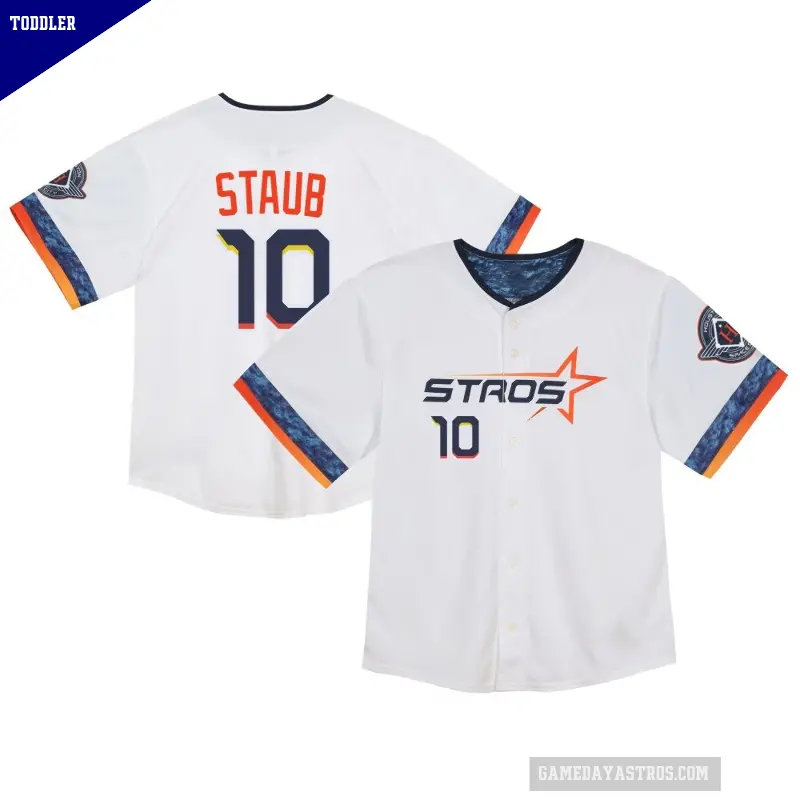 Toddler No.10 Rusty Staub Houston Astros White Limited 2025 City Connect Jersey