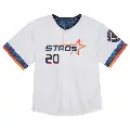 Toddler No.20 Cesar Geronimo Houston Astros White Limited 2025 City Connect Jersey