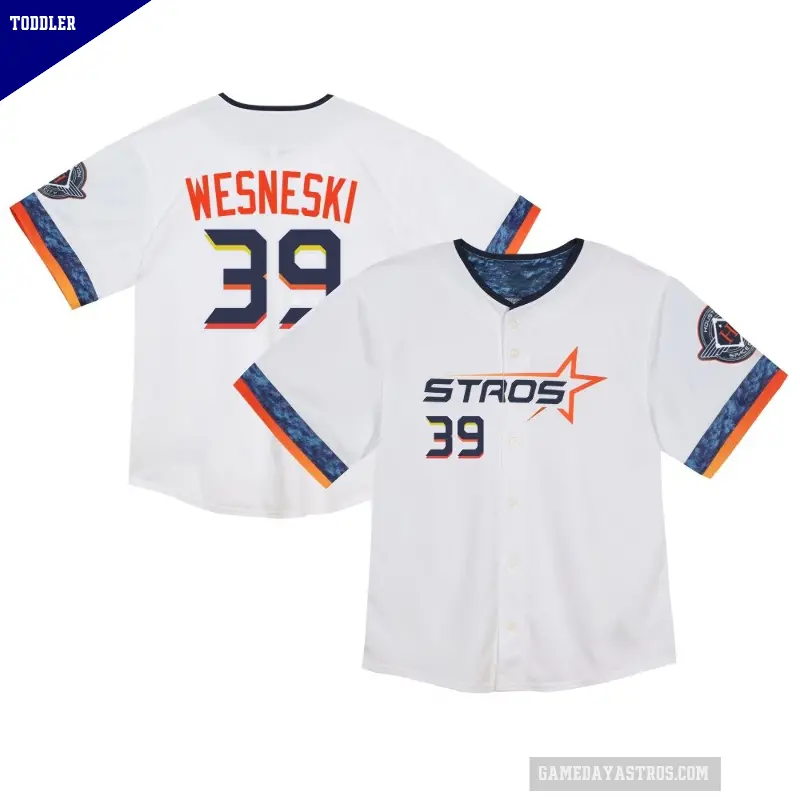 Toddler No.39 Hayden Wesneski Houston Astros White Limited 2025 City Connect Jersey