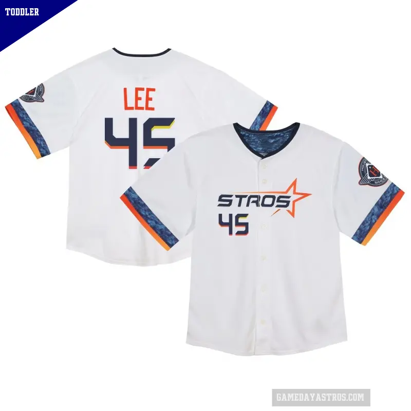 Toddler No.45 Carlos Lee Houston Astros White Limited 2025 City Connect Jersey