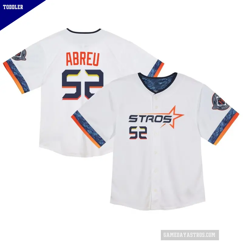 Toddler No.52 Bryan Abreu Houston Astros White Limited 2025 City Connect Jersey