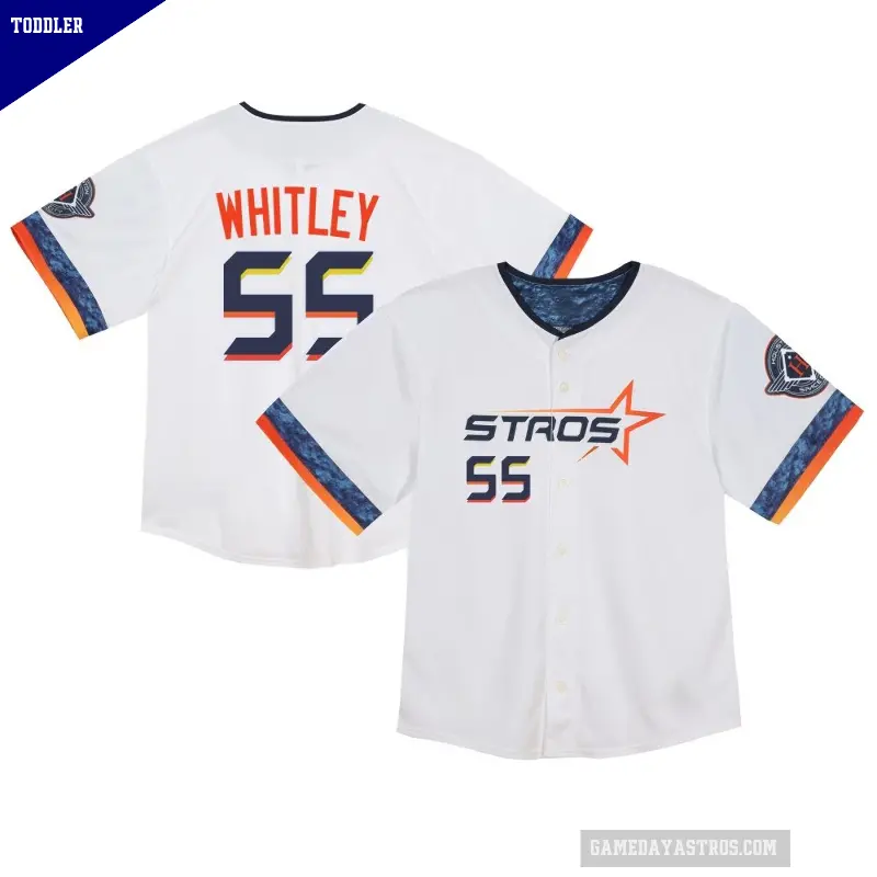 Toddler No.55 Forrest Whitley Houston Astros White Limited 2025 City Connect Jersey