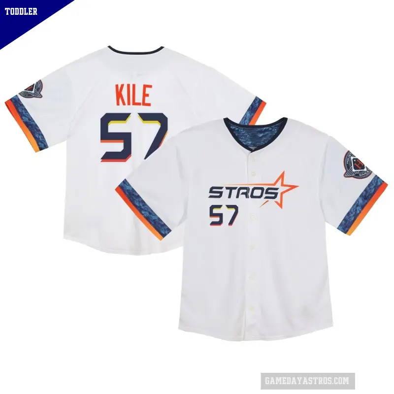 Toddler No.57 Darryl Kile Houston Astros White Limited 2025 City Connect Jersey