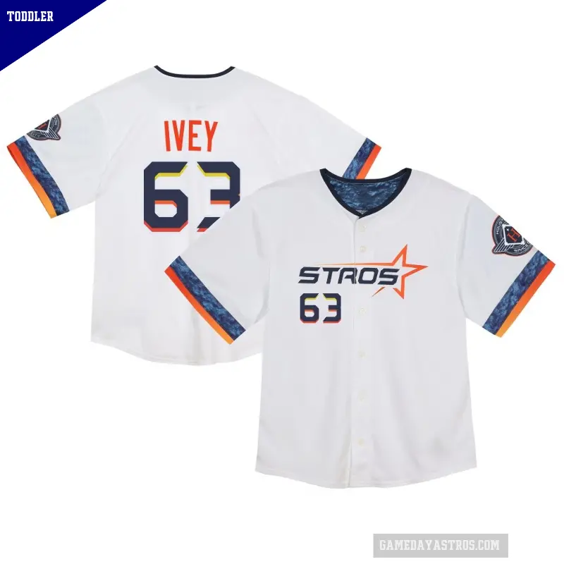 Toddler No.63 Tyler Ivey Houston Astros White Limited 2025 City Connect Jersey