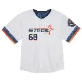 Toddler No.68 J.P. France Houston Astros White Limited 2025 City Connect Jersey