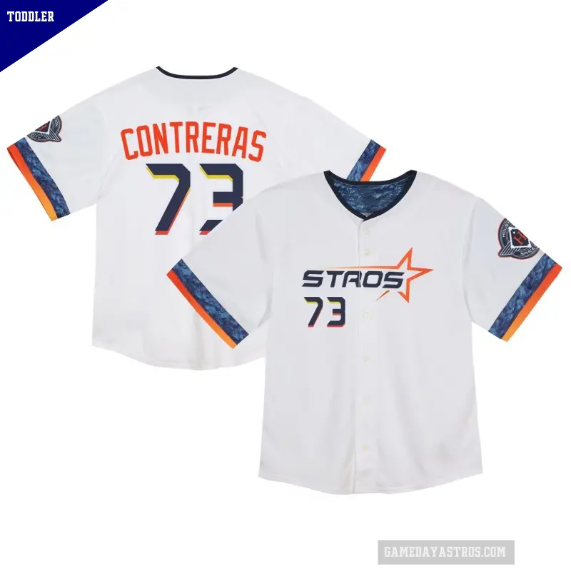Toddler No.73 Luis Contreras Houston Astros White Limited 2025 City Connect Jersey