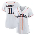 Women's No.11 Ben Gamel Houston Astros White Game Authentic 2022 World Series Champions Home Jersey