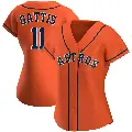 Women's No.11 Evan Gattis Houston Astros Orange Replica Alternate Jersey