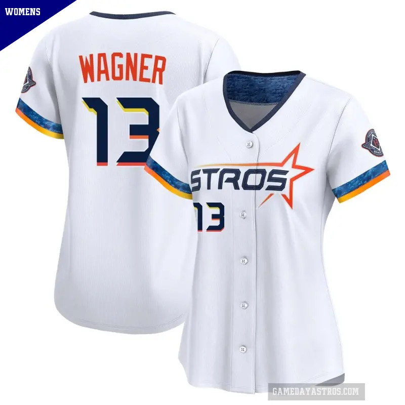 Women's No.13 Billy Wagner Houston Astros White Limited 2025 City Connect Jersey