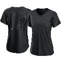 Women's No.18 Jason Castro Houston Astros Black Replica Pitch Fashion Jersey