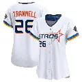 Women's No.26 Taylor Trammell Houston Astros White Limited 2025 City Connect Jersey