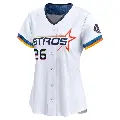 Women's No.26 Taylor Trammell Houston Astros White Limited 2025 City Connect Jersey