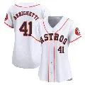 Women's No.41 Spencer Arrighetti Houston Astros White Limited Home Jersey