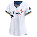 Women's No.54 Jason Alexander Houston Astros White Limited 2025 City Connect Jersey