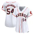 Women's No.54 Jason Alexander Houston Astros White Limited Home Jersey