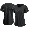 Women's No.57 Darryl Kile Houston Astros Black Authentic Pitch Fashion Jersey