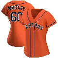Women's No.60 Forrest Whitley Houston Astros Orange Replica Alternate Jersey