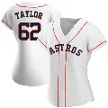 Women's No.62 Blake Taylor Houston Astros White Replica Home Jersey