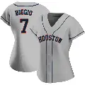 Women's No.7 Craig Biggio Houston Astros Gray Authentic Road 2020 Jersey