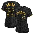 Women's No.79 Jose Abreu Houston Astros Black Authentic Snake Skin City Jersey