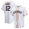 Youth No.12 Jeff Kent Houston Astros White Replica 2022 World Series Champions Home Jersey