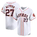 Youth No.27 Jose Altuve Houston Astros White Limited Home Jersey