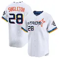 Youth No.28 Jon Singleton Houston Astros White Limited 2025 City Connect Jersey