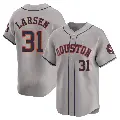 Youth No.31 Don Larsen Houston Astros Gray Limited Away Jersey