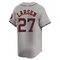 Youth No.31 Don Larsen Houston Astros Gray Limited Away Jersey